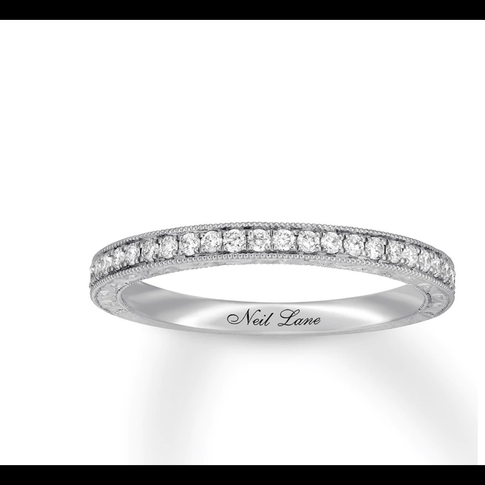 COPY - Neil lane wedding band 1/4 ct tw 14K White gold